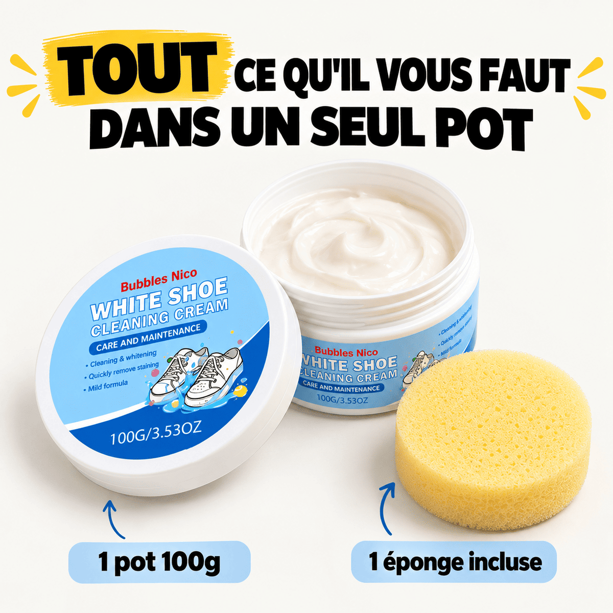 Pâte de Nettoyage - Chaussure blanches