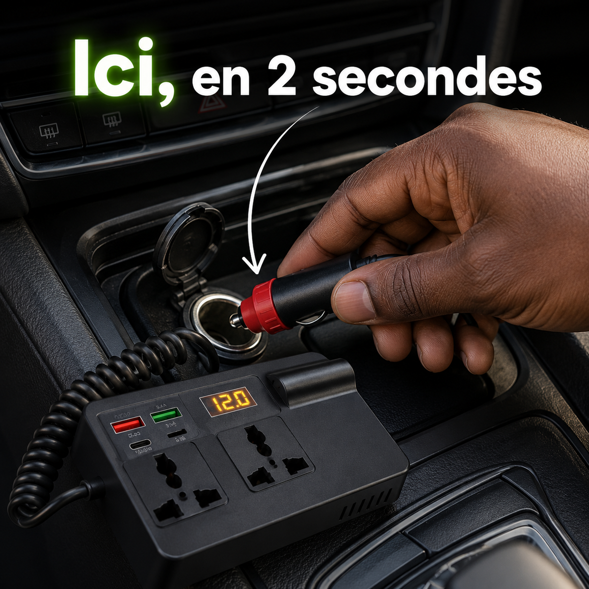 Rallonge convertisseur de voiture