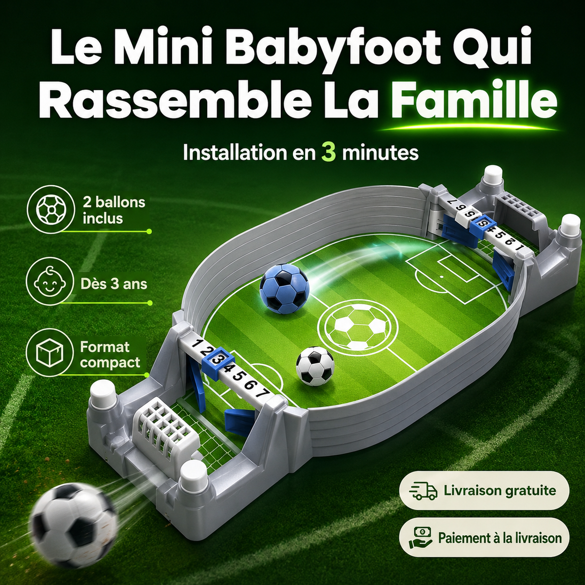 Mini Babyfoot - Des moments incroyables avec votre famille