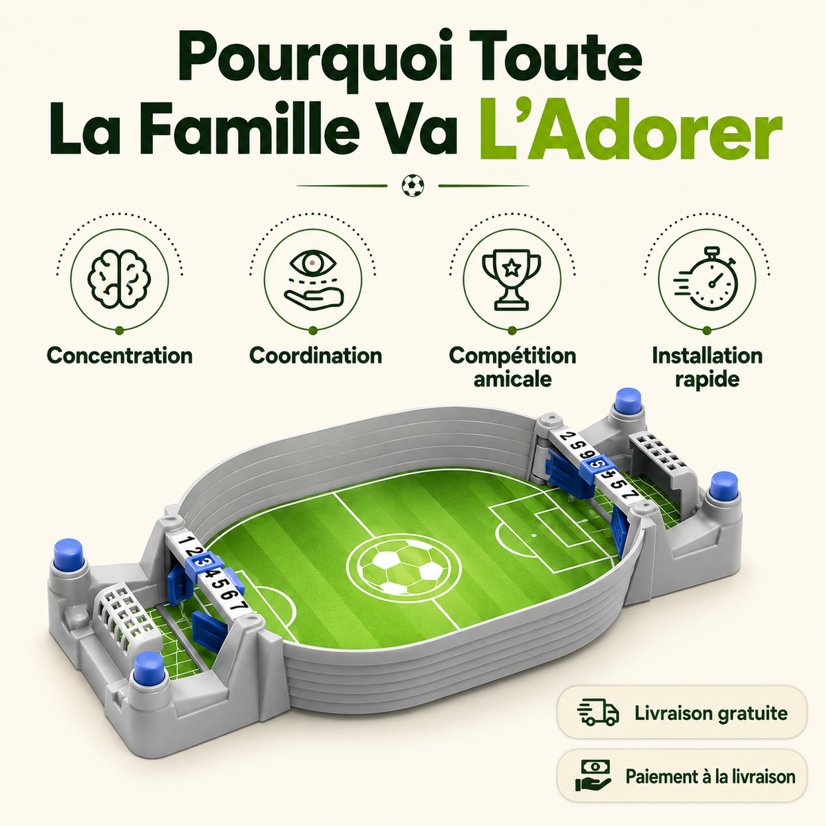 Mini Babyfoot - Des moments incroyables avec votre famille