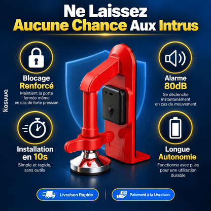 Alarme Butée anti-intrusion - Portes vers l'intérieur