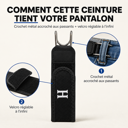 ConfortFix™ — Paire de Ceinture Élastique Sans Boucle