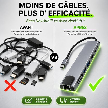 Hub USB C 8 en 1 connecteur (🇨🇬)