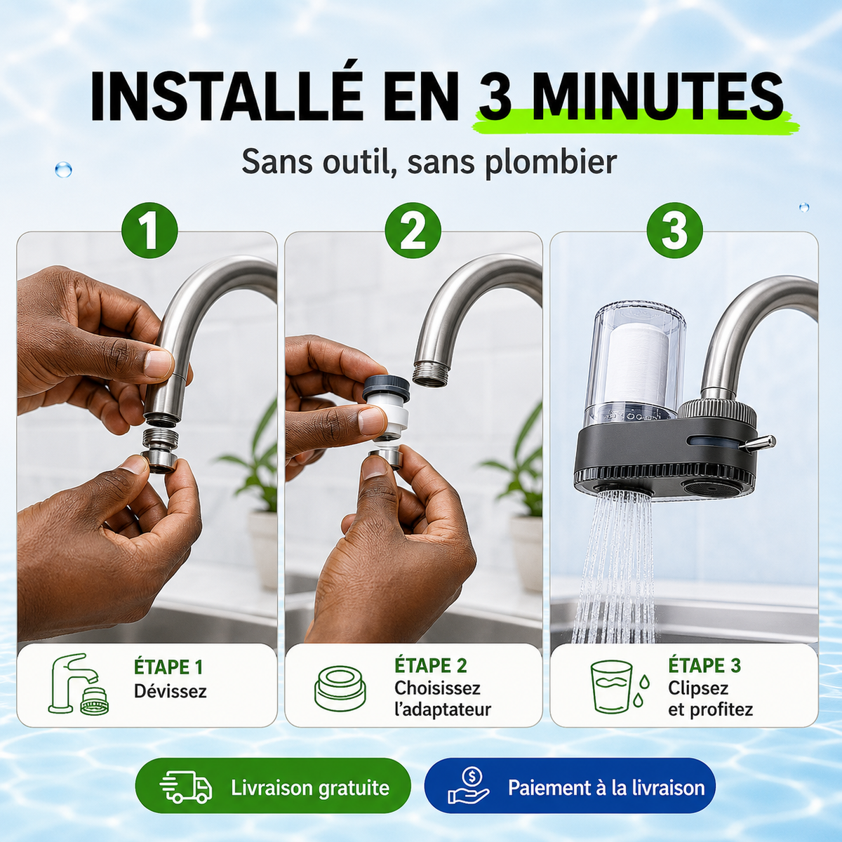 Purificateur d'Eau 💧 Anti-calcaire & Impuretés