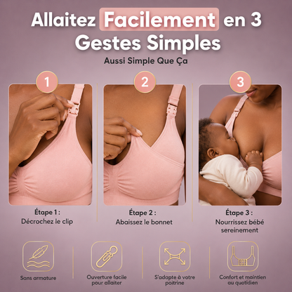 Pack de 3 Soutien-gorge D'allaitement - Sans armature