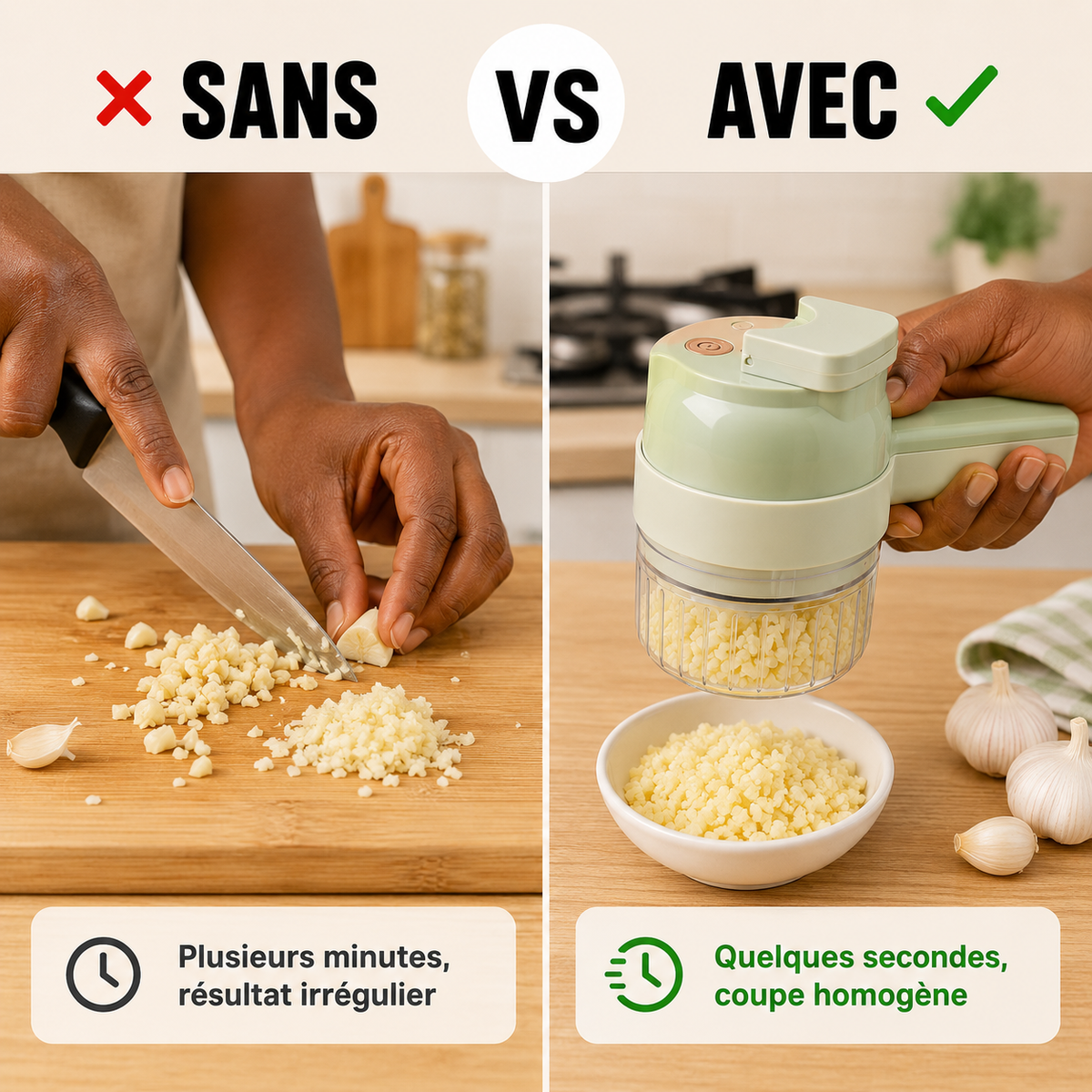 Hachoir 4 en 1 - Viandes et Légumes (🇨🇬)