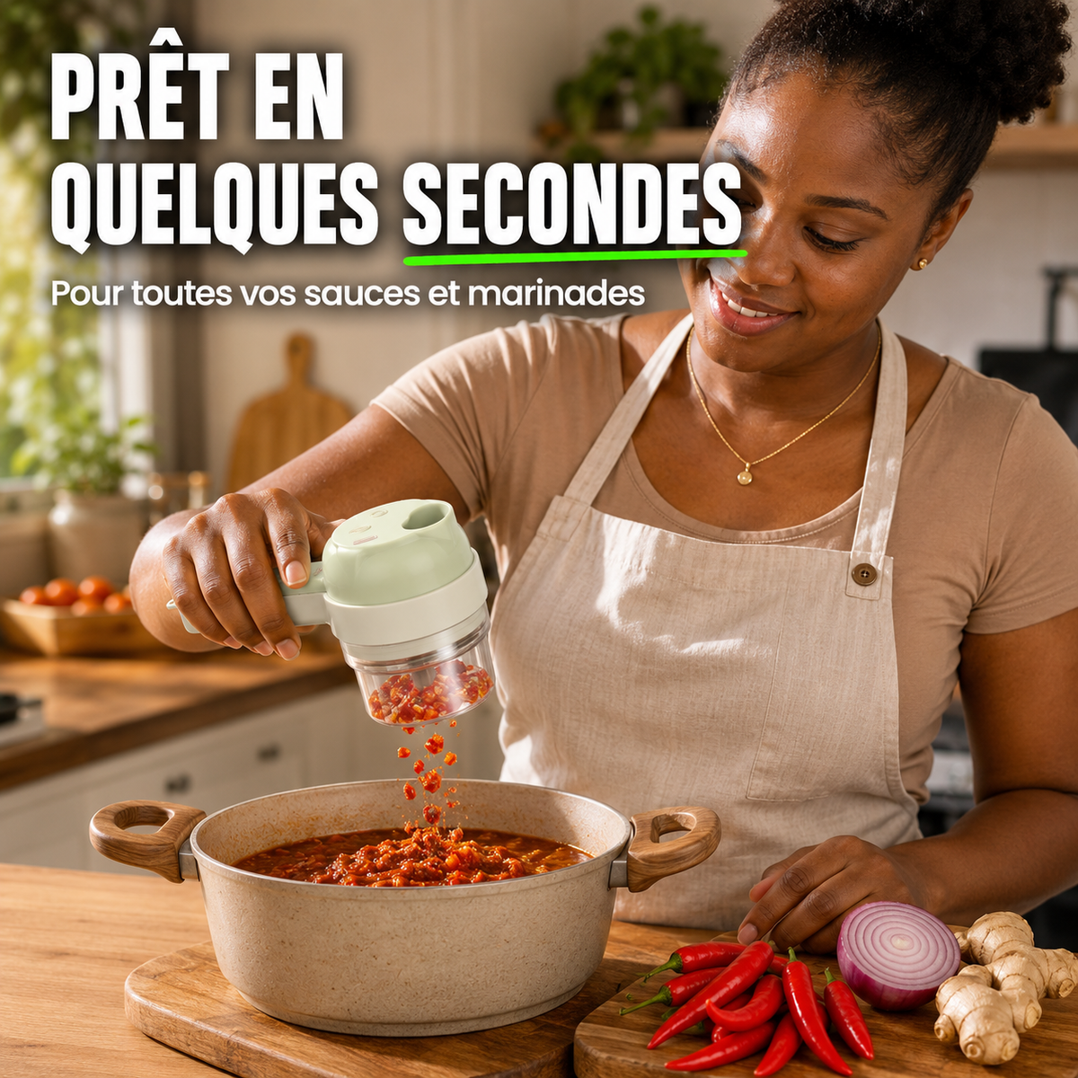 Hachoir 4 en 1 - Viandes et Légumes (🇨🇬)