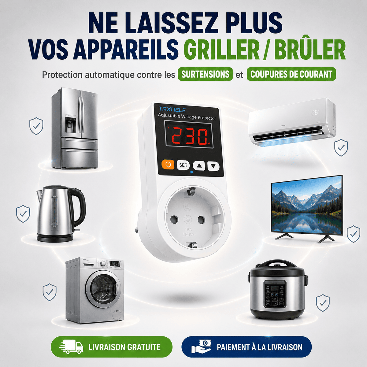 Régulateur de Tension 220V - Protégez vos appareils
