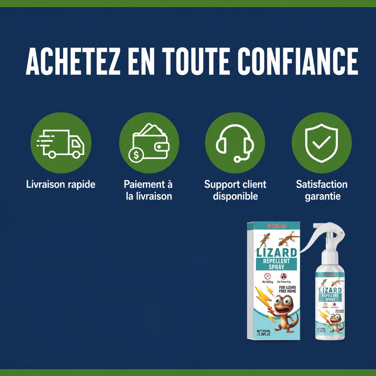 Spray Répulsif à Lézard et Gecko - Fini les Lézards Dans Votre Maison (🇨🇬)