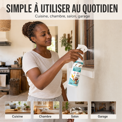 Spray Répulsif à Lézard et Gecko - Fini les Lézards Dans Votre Maison (🇨🇬)