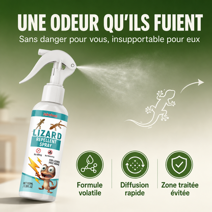 Spray Répulsif à Lézard et Gecko - Fini les Lézards Dans Votre Maison (🇨🇬)