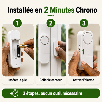 Alarme anti-vols & Intrusions (1 Acheté = 1 Offert) (🇹🇩)