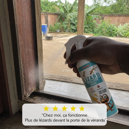 Spray Répulsif à Lézard et Gecko - Fini les Lézards Dans Votre Maison (🇨🇬)